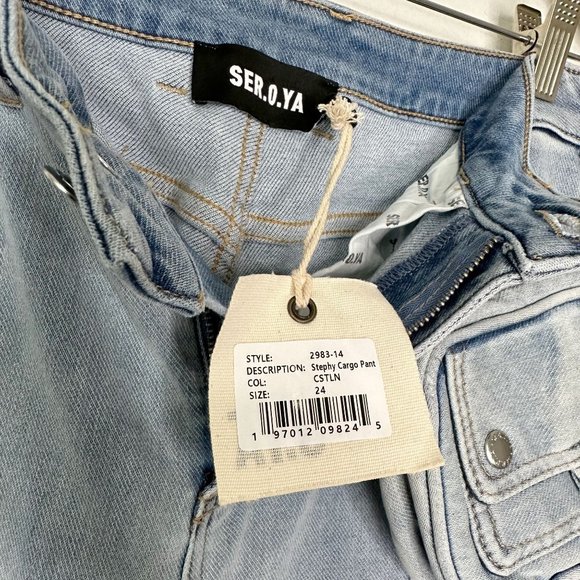 NWT SER.O.YA Stephy Cargo Pants in Coastline‎ Sz 24 - Picture 11 of 12